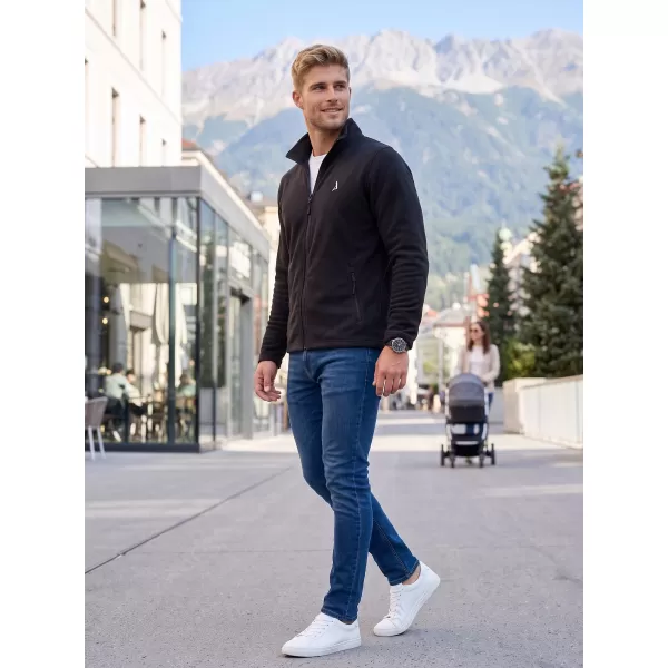  Hanorac pentru bărbați din fleece ALTISPORT ALM002852 NEGRU ȘI ARGINTIU 