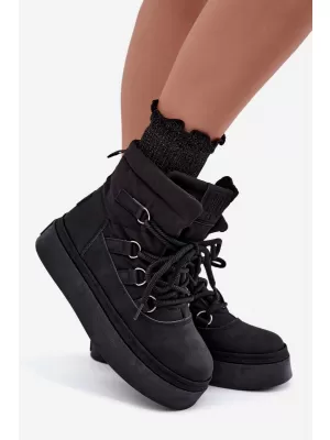 Oameni de zăpadă pentru femei BIG STAR SHOES UU274189 NEGRU