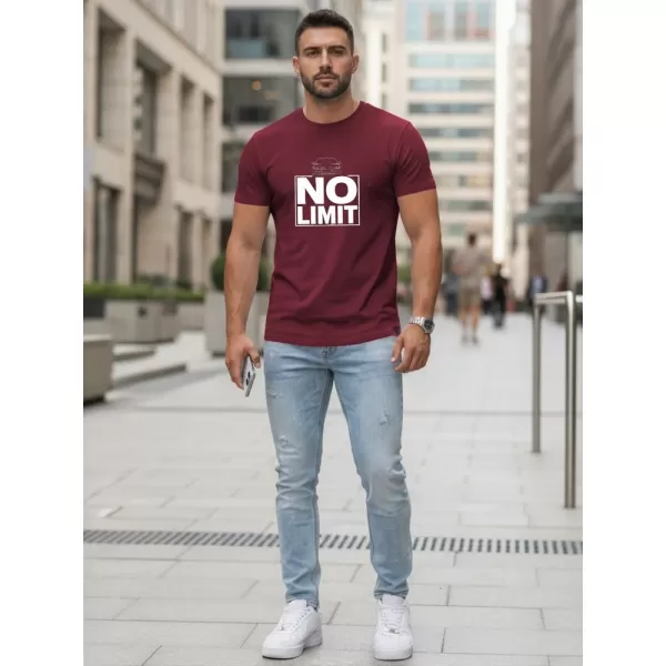  Tricou pentru bărbați DSTREET NX0129R-BU BURGUNDIA 