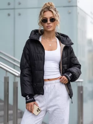 Geaca de dama DSTREET TY5759 NEGRU
