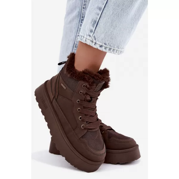  Pantofi de dama BIG STAR SHOES UU274168 UMBRE MARO/BEJ 