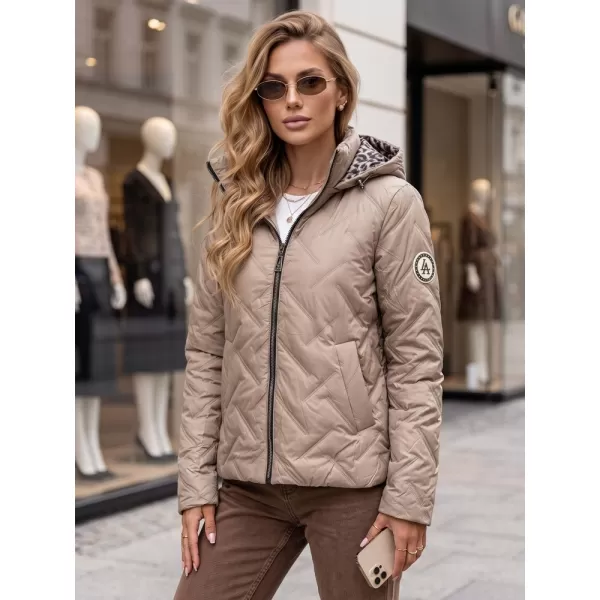  Geaca de dama DSTREET TY5774 CARAMEL 