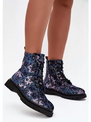Botine de dama ARTIKER 57C1052 FLORI ALBASTE