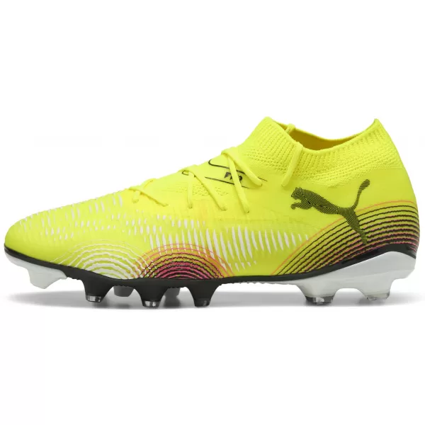  Cizme de fotbal PUMA FUTURE 8 MATCH FG/AG 108140-03 GALBEN/NEGRU/ LOVIT DE SOARE 