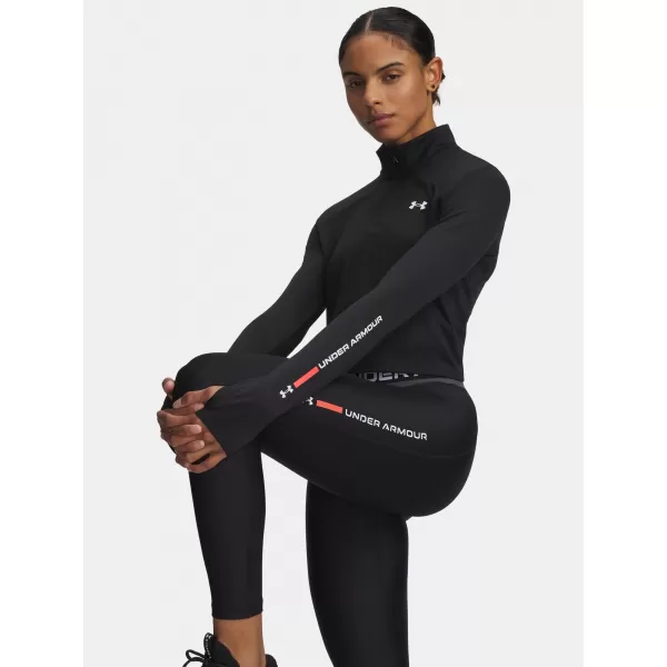  Tricou pentru femei UNDER ARMOUR TECH BRANDED 1/2 ZIP 6009988-001 NEGRU 
