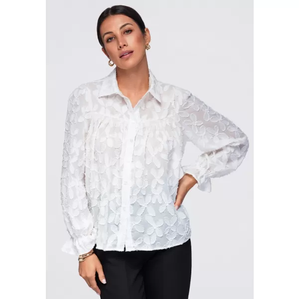  Cămașă de damă OMBRE OW-SH-E0074 BEJ 