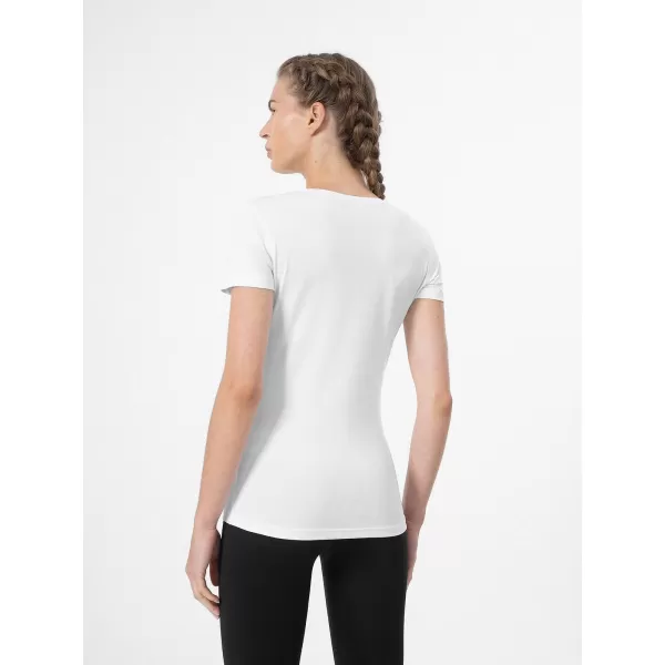  Tricou pentru femei 4F WMM00TTSHF2356 ALB 