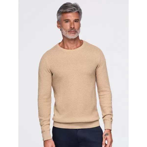  Pulover pentru bărbați OMBRE OM-SWSW-0119 NISIP 