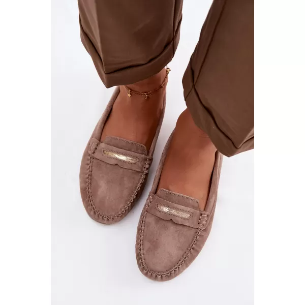  Mocasini de dama S.BARSKI LR61-7029 MARO ÎNCHIS 