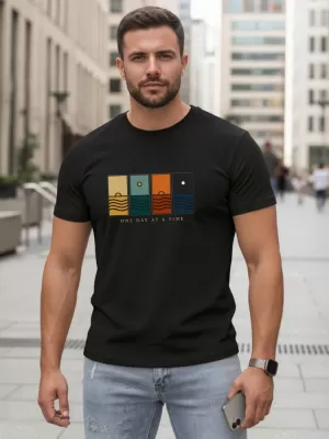 Tricou pentru bărbați DSTREET NX5103R-BK NEGRU