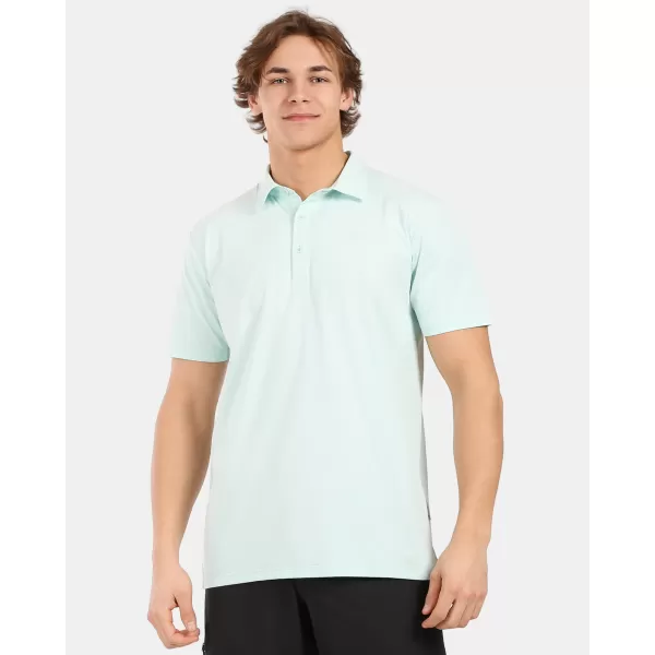  Tricou pentru bărbați cu guler KILPI OLIVA-M 1M0311KI MENTĂ 