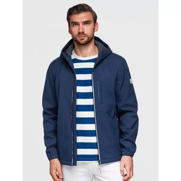  Jachetă softshell pentru bărbați OMBRE OM-JANP-0292 ALBASTRU MARIN 