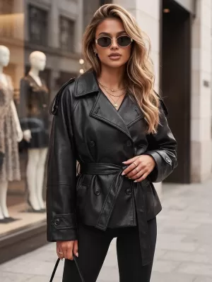 Geaca de dama DSTREET TY5911 NEGRU