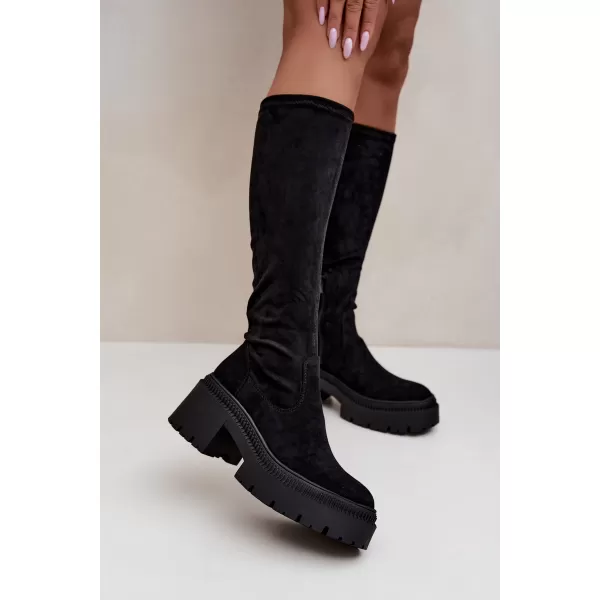  Cizme de dama BOTO 9671A-1 NEGRU 