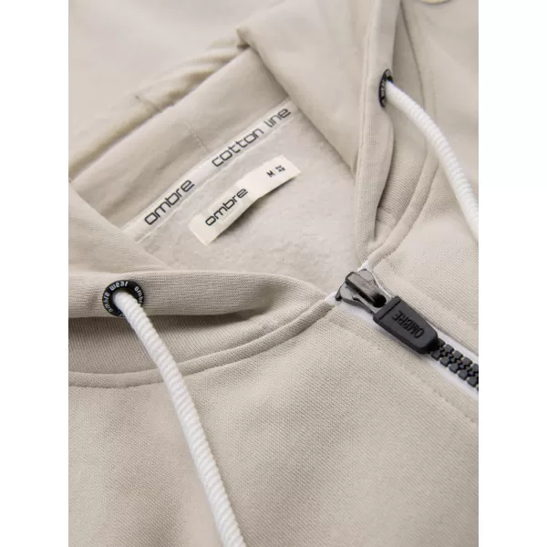  Hanorac pentru bărbați OMBRE OM-SSBZ-0272 BEJ DESCHIS 