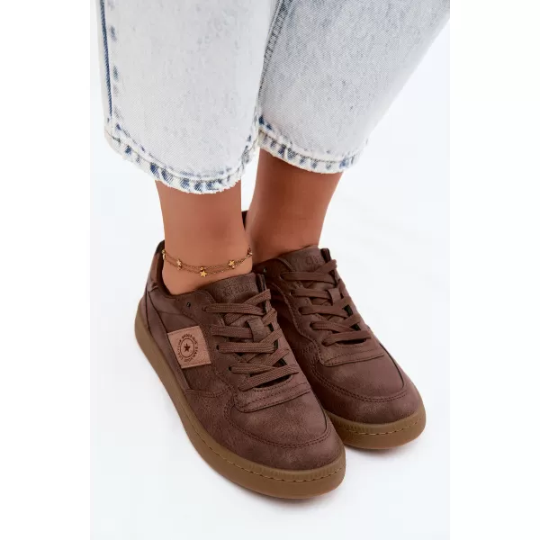  Adidași de damă BIG STAR SHOES UU274017 MARO/BEJ 