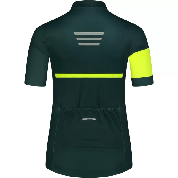  Tricou de ciclism pentru femei NORDBLANC ENTHUSIAST NBSLF8084 VERDE ÎNCHIS 