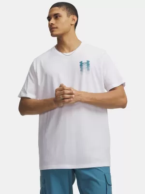 Tricou pentru bărbați UNDER ARMOUR M BLUR LOGO SS 6009245-100 ALB