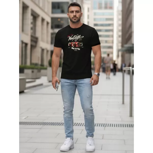  Tricou pentru bărbați DSTREET NX5094R-BK NEGRU 