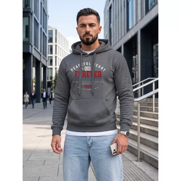  Hanorac pentru bărbați DSTREET NX5150BX-05-09 GRI ÎNCHIS 