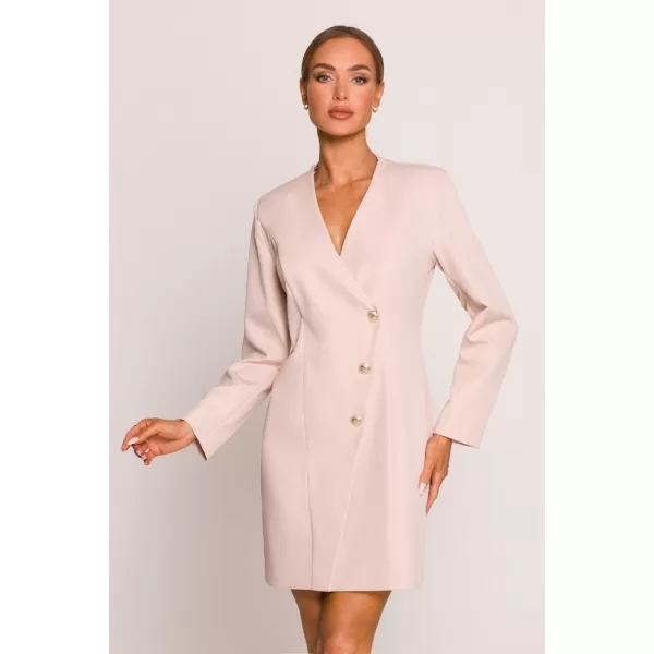  Rochie MOE M793 BEJ DESCHIS 