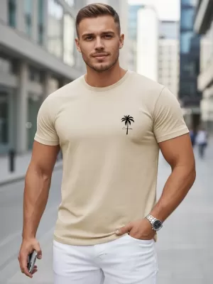 Tricou pentru bărbați DSTREET NX5126R-BT BEJ