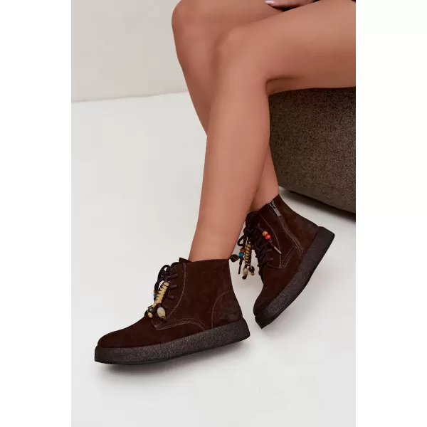  Botine de dama ARTIKER 59C1133 NUANȚE DE MARO ȘI BEJ 