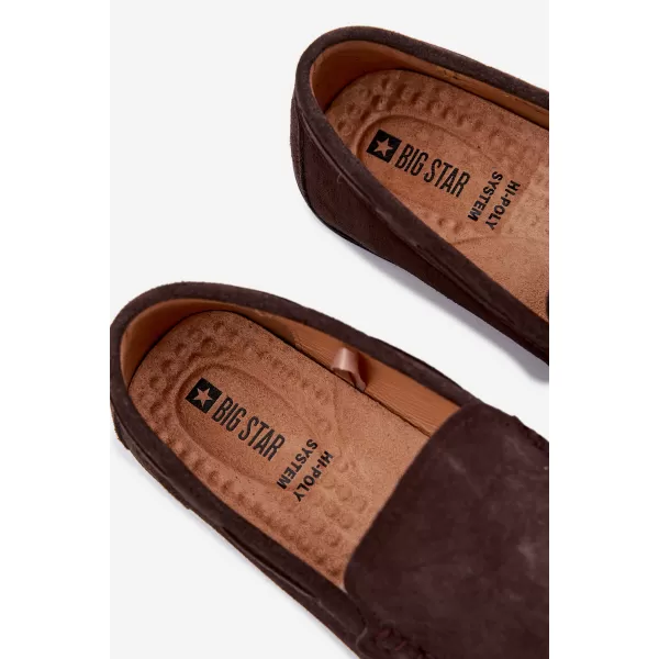  Mocasini pentru bărbați BIG STAR SHOES TT174202 MARO/BEJ 