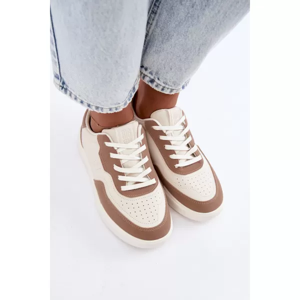  Adidași de damă BIG STAR SHOES UU274275 ALB/BEJ 