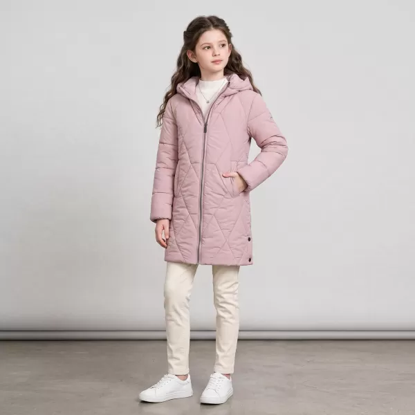  Palton ultraușor de iarnă pentru copii ALPINE PRO DEFRO 2 LILIAC DESCHIS 