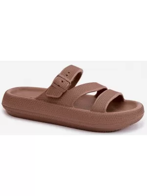 Papuci de damă BIG STAR SHOES 42155-19 MARO/BEJ