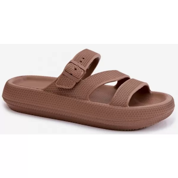 Papuci de damă BIG STAR SHOES 42155-19 MARO/BEJ 
