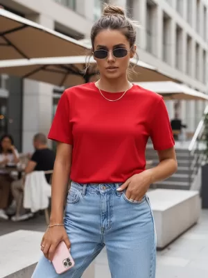 Tricou pentru femei DSTREET RY2210 ROŞU