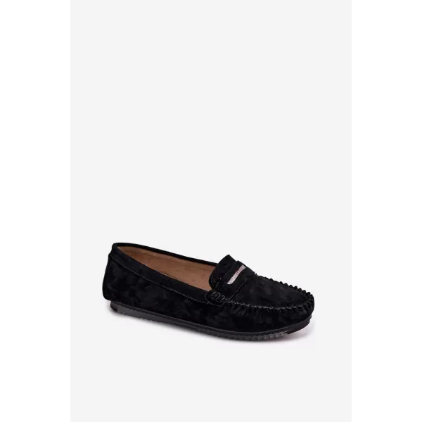  Mocasini de dama S.BARSKI LR61-7029 NEGRU 