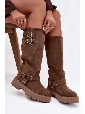 Cizme de dama BIG STAR SHOES OO274A182 BEJ