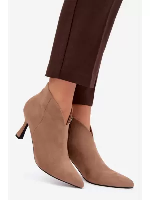 Botine de dama BOTO D-219 KAKI