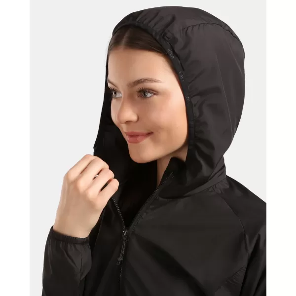  Blazer de vânt pentru femei KILPI ANORI-W 1L0111KI NEGRU 