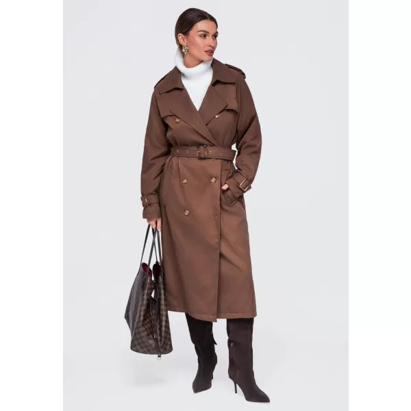  Palton de damă OMBRE OW-COLC-0121 MARO 