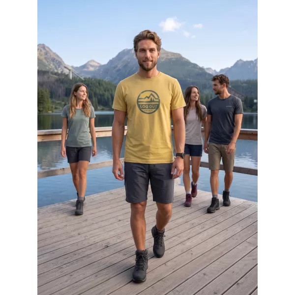  Tricou pentru bărbați ALPINE PRO TERMES 4 VARIANTA DE PC DE SUD MOSS 
