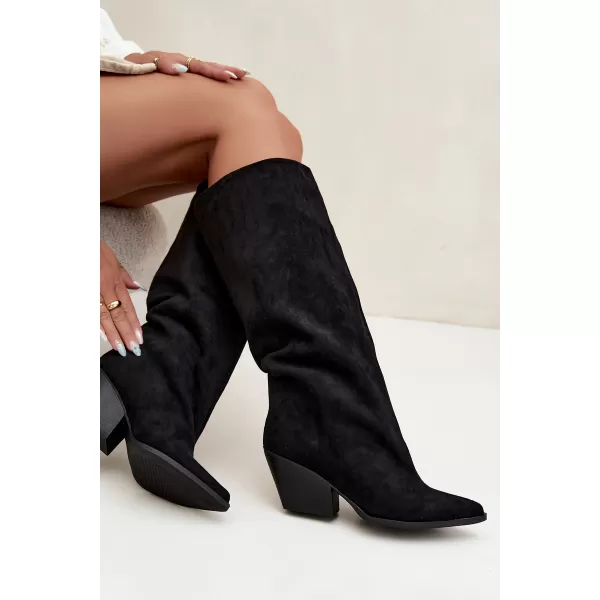  Cizme de dama BOTO 2579A-1 NEGRU 