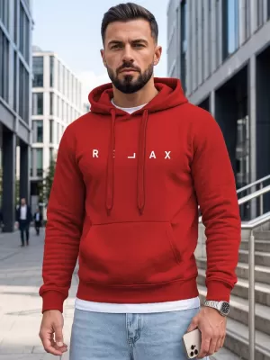 Hanorac pentru bărbați DSTREET NX0001BX-18-09 ROŞU