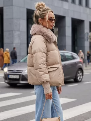 Geaca de dama DSTREET TY5816 CARAMEL