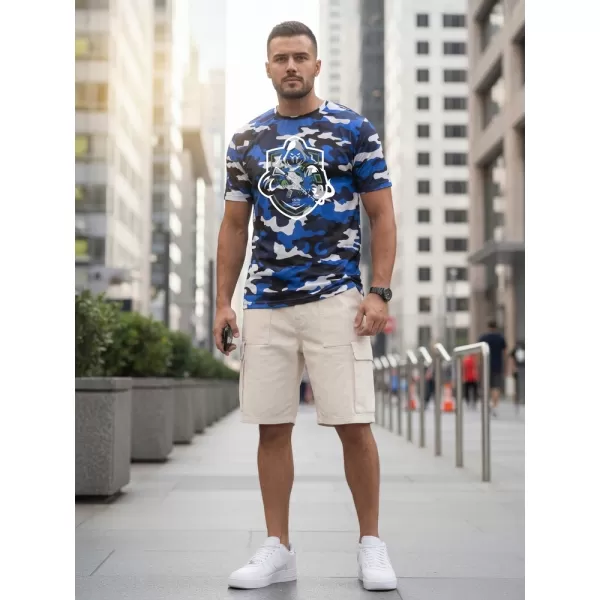  Tricou pentru bărbați DSTREET NX2003R-BL-M ALBASTRU 