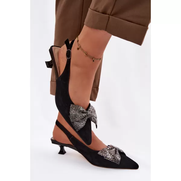  Sandale de dama D&A 42761-19 NEGRU 
