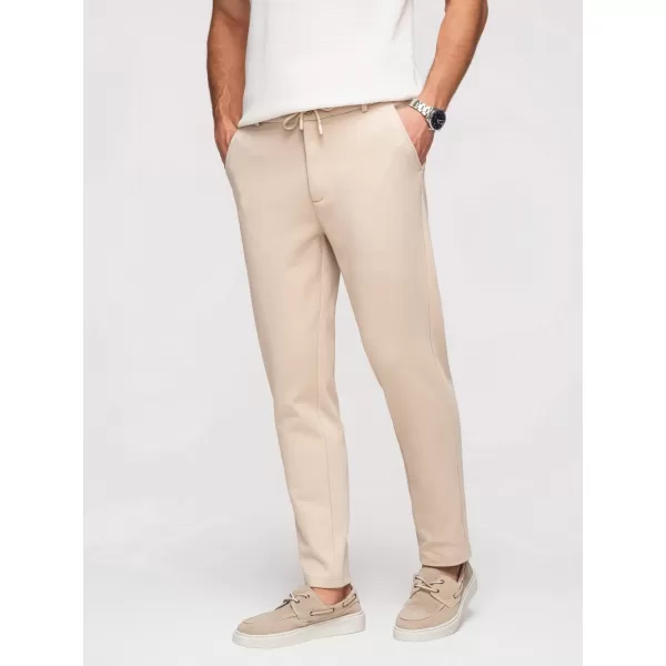  Pantaloni pentru bărbați OMBRE OM-PACP-0292 BEJ 