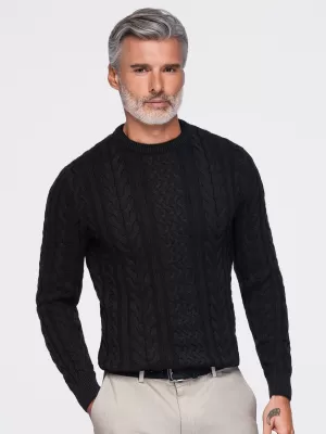 Pulover pentru bărbați OMBRE OM-SWSW-0191 NEGRU