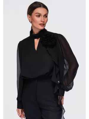 Bluza de dama OMBRE OW-TS-E0085 NEGRU
