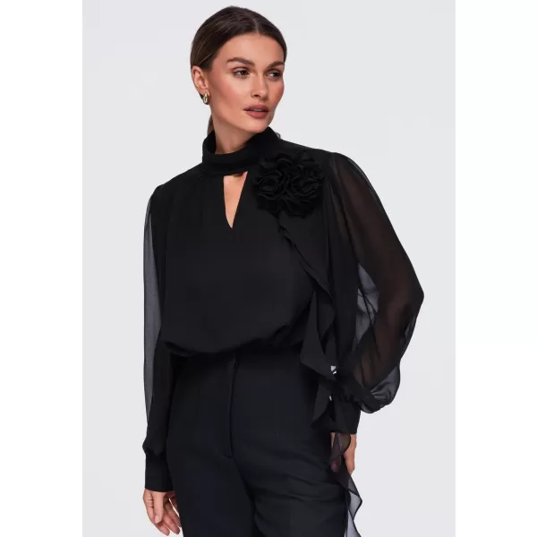  Bluza de dama OMBRE OW-TS-E0085 NEGRU 
