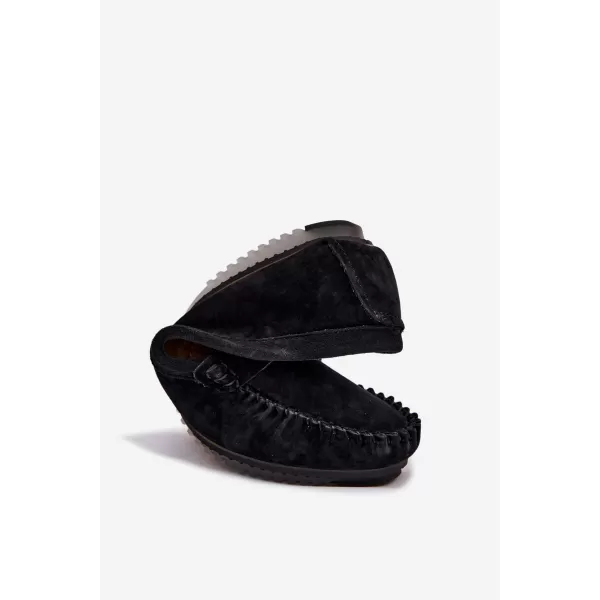  Mocasini de dama S.BARSKI LR61-7029 NEGRU 