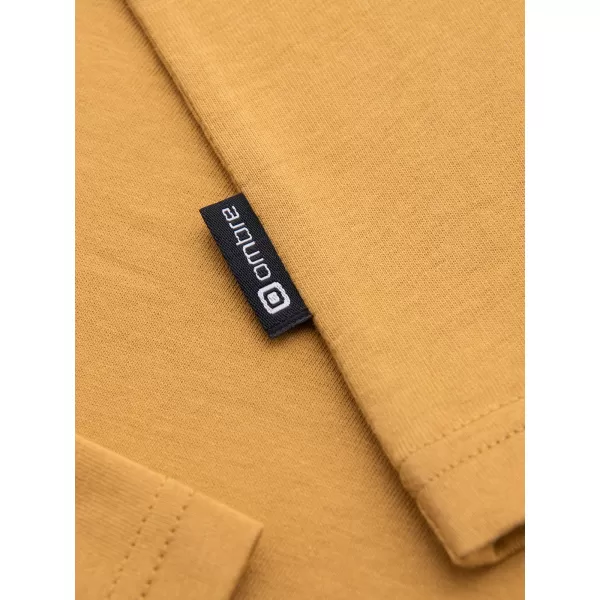  Tricou pentru bărbați OMBRE OM-LSBL-0142 MUŞTAR 